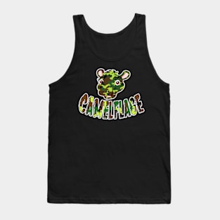 Camelflage funny merch for camels lovers, army lovers, camouflage lovers Tank Top